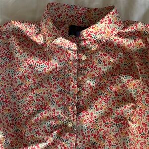 J. Crew Multicolor Floral Button Down Shirt
